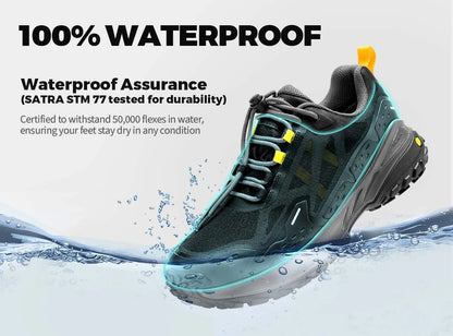 Men's Hiking Shoes Extra Wide Toe Waterproof Low-top Climbing Shoes Non-slip Sports Sneakers  for Men Wear-resistant
