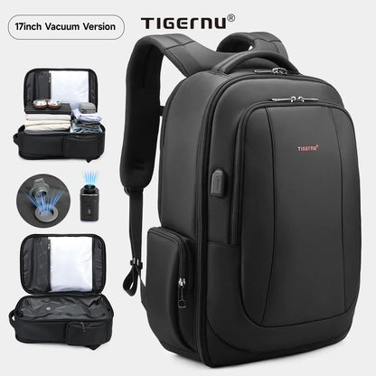 Travel Backpacks Vacuum Backpack 14 15.6 17.3inch Laptop Backpack For School Backpack Men Schoolbag Compression Backpack