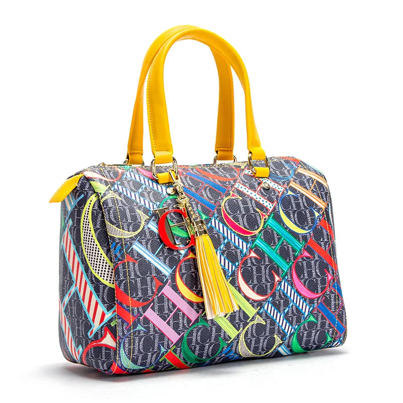 Women's Handbag 2026 Spring New Pillow Bag Letter Printed Shoulder Bag
