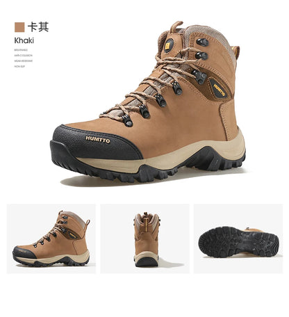 Hiking shoes Men's waterproof hunting Boots Tactical Desert Combat Ankle trekking Boots Male Women warm Leather Sneakers