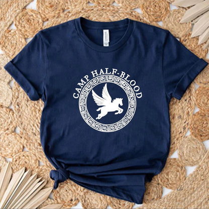 Unisex Camp Half Blood T Shirt Fall Training Camp Game Shirt Aesthetic Percy Jackson Shirts Halloween Magical Gift Harajuku Top