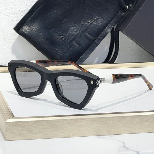 Cat Eye MaskeJ7 Handmade Classical Sunglasses Thick Acetate Irregular Germany Brand Design Luxury Fashion Trendy UV400 Men Women