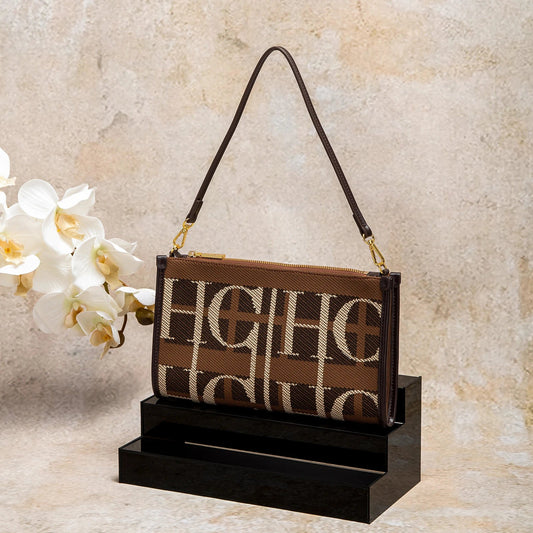 Vintage Handbag with Letter Design Large Capacity Fashionable Retro Women's Tote Bag for Everyday Use