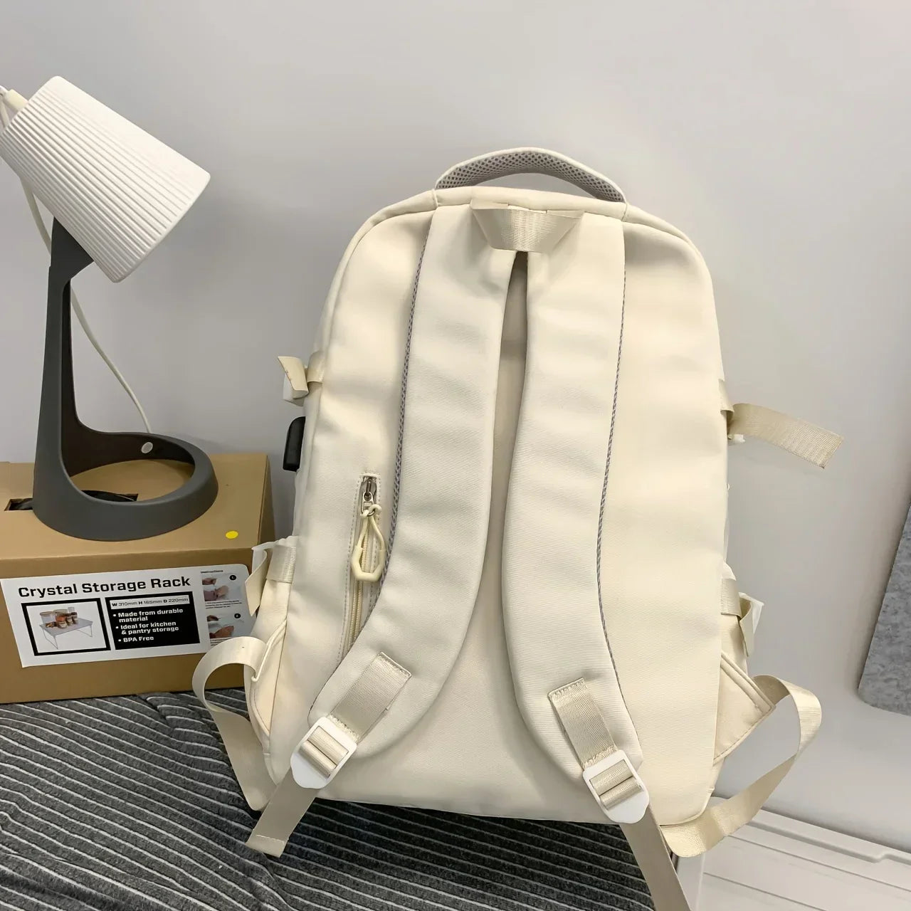Multi-layer large capacity preppy couple travel backpack