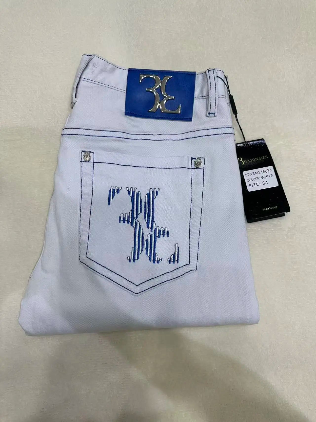 Jeans Men 2026 Spring Summer new fashion Embroidery comfortable elasticity outdoors Big size 34-42 Pants