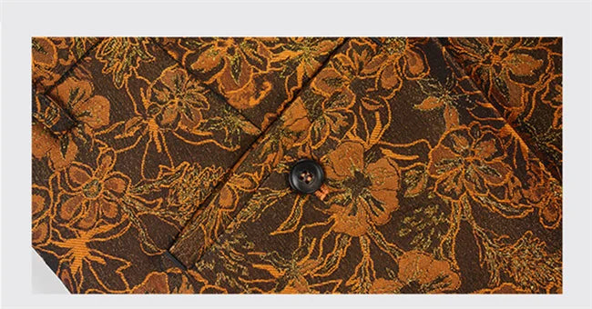 New Men Luxury Jacquard Suit Pants Fashion Wedding Party Groom Dress Trouser