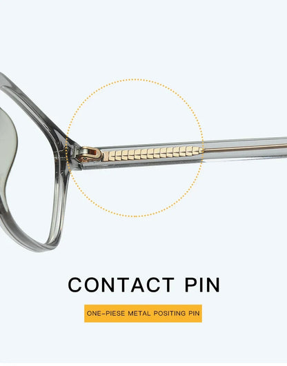 Men's Square Classic Eyeglass Frames Myopia Hyperopia Anti-Blue Light Reading Glasses Customizable Prescription PFD2082