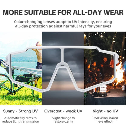Polarized Photochromic Glasses Cycling Sunglasses Outdoor Sports UV400 MTB Road Women Men Bicycle Goggles Adjustable
