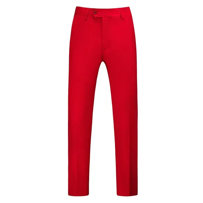 Men Dress Pants Solid Color Slim Fit Business Casual Office Wedding Formal Trousers High Quality Men Clothing Suit Pants 29-40