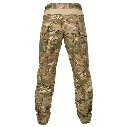 G3 Combat Pants +Pads Elastic Sport Pant Tactical Gear CP Climbing Camo Outdoor Tactic Pants Airsoft Cargo Casual Work Trouser