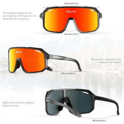 Fashion Sunglasses Street Outdoor Cycling Glasses Sports Bike for Men Eyewear MTB UV400 Goggles Bicycle Riding Sunglasses