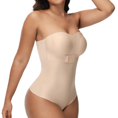 Strapless Thong Bodysuits 4XL Women Belly Control Full Body Shaper Push Up Breast Underwear Plus Size Women's Clothing