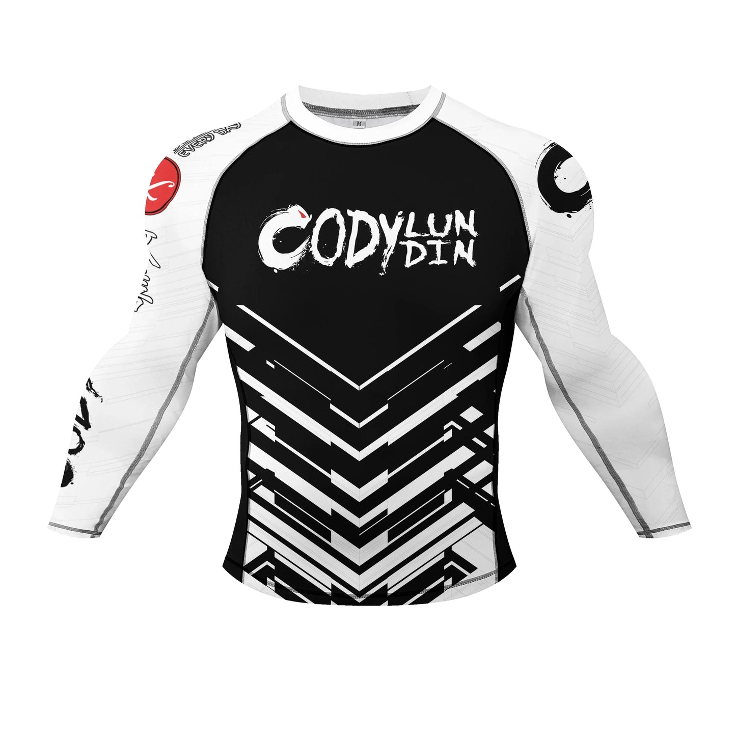 Popular Manufacturer Custom Sublimated Print Rashguard With Rubber Banding Hem Long Sleeves UV Sportswear Men Sport Gym T shirt