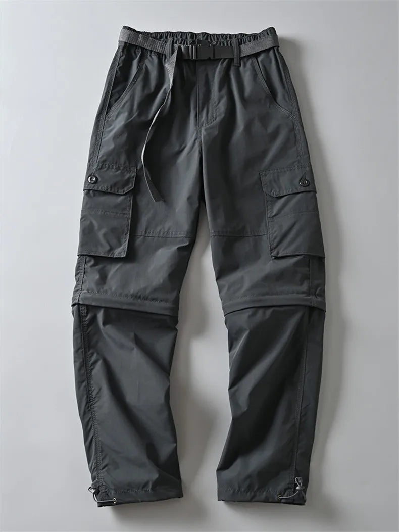 New Hiking Pants Outdoor Casual Cargo Pants Men Spring Summer Trousers/Shorts Outdoor Sport Trekking Camping Fishing Pants M-4XL
