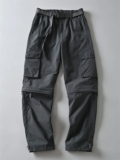 New Hiking Pants Outdoor Casual Cargo Pants Men Spring Summer Trousers/Shorts Outdoor Sport Trekking Camping Fishing Pants M-4XL