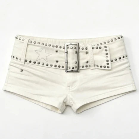 2026 Casual Women Denim Shorts Y2K Aesthetic High Waist 90s Streetwear Soft Grunge Egirl Style Comfort Beach Outfit New Fashion
