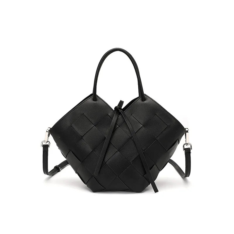 Genuine Leather Bag Women Casual Tote Female Luxury Simple Fashion Handbag Lady Cowhide Leather Daily Use Shoulder Shopping Bag