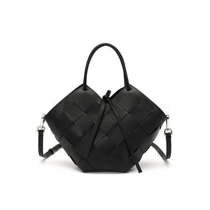 Genuine Leather Bag Women Casual Tote Female Luxury Simple Fashion Handbag Lady Cowhide Leather Daily Use Shoulder Shopping Bag