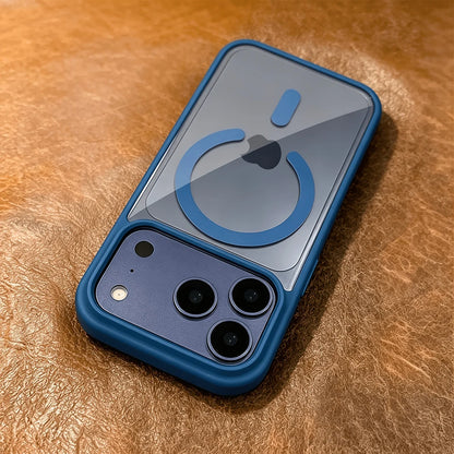Luxury Candy Bumper Shockproof Phone Cases For iPhone 17 16 15 14 13 Pro Max 17Pro 16Pro For Magsafe Magnetic Clear Back Cover