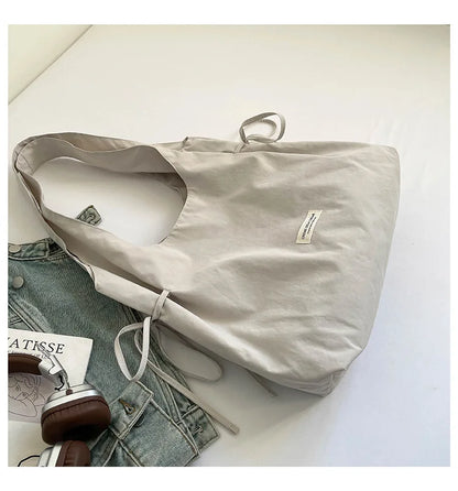 New Fashion Simple Shoulder Bag Women Large Capacity Comfortable Versatile Texture Tote Bag Simple Casual Storage Handbag