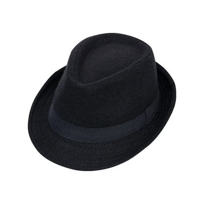 Winter Solid Fedoras For Men Top Jazz Hat Adult Bowler Hats Classic Version Chapeau Hats