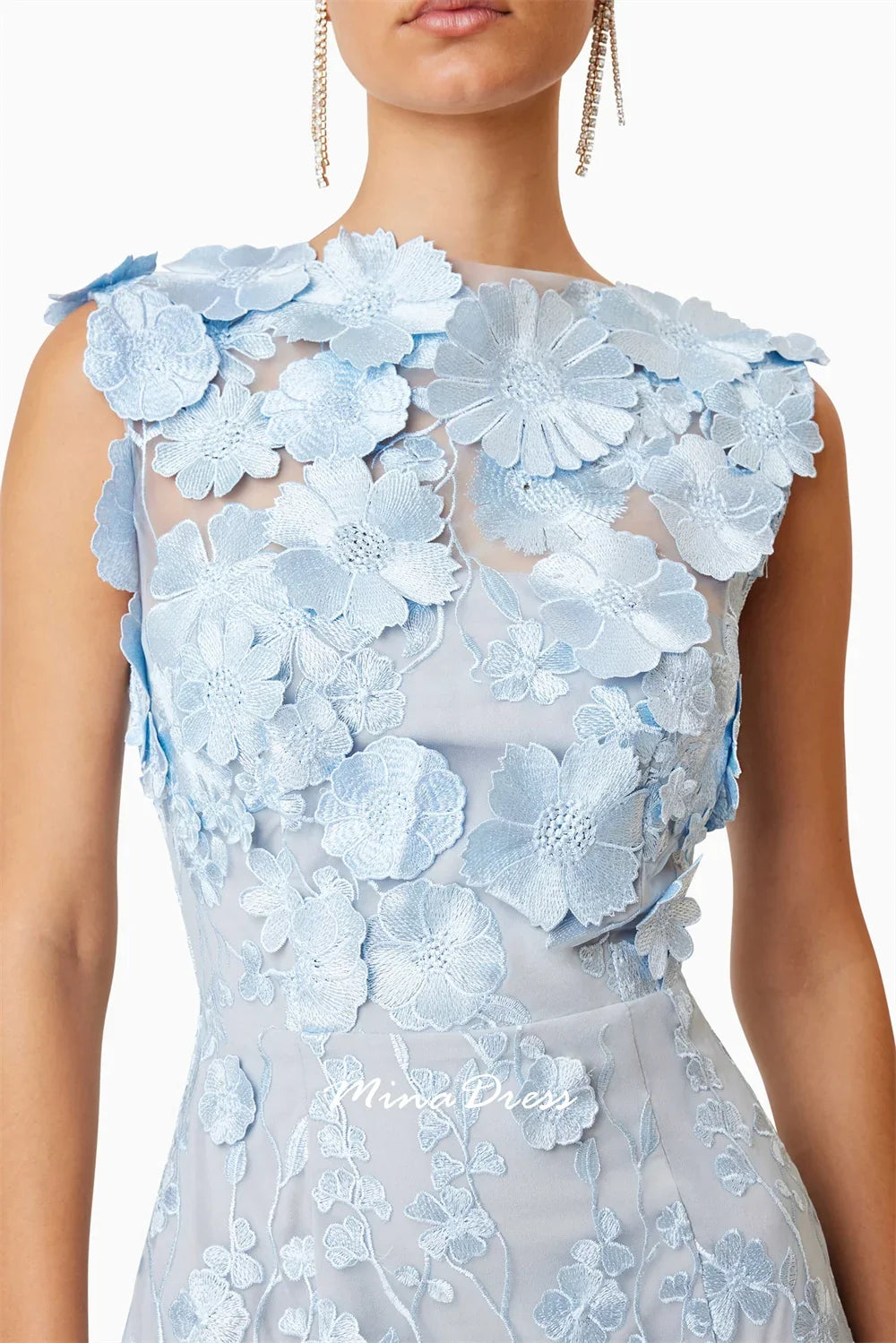 Mina Customized Cocktail Party Prom Dress Arabic Evening Dress Luxury Elegant Party Dresses Woman Grace 3D Floral Lace 2025