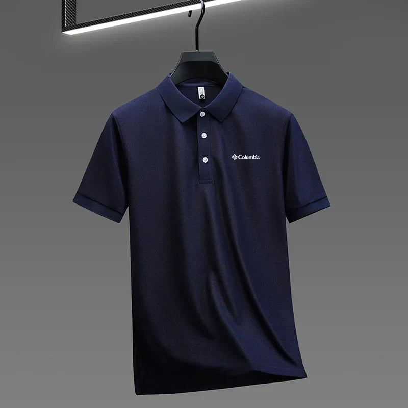 High End Brand New Men's Lapel Polo Shirt Summer Exquisite Letter Print Short Sleeve T-Shirt Business Leisure Fashion Men's Wear