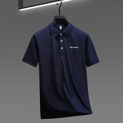 High End Brand New Men's Lapel Polo Shirt Summer Exquisite Letter Print Short Sleeve T-Shirt Business Leisure Fashion Men's Wear