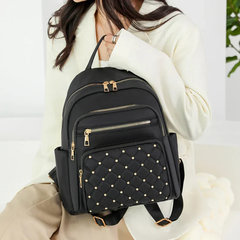 Fashion Bagpack Women High Quality Nylon Backpacks Female Big Travel Back Pack Large School Bags for Teenage Girls Shoulder Bag