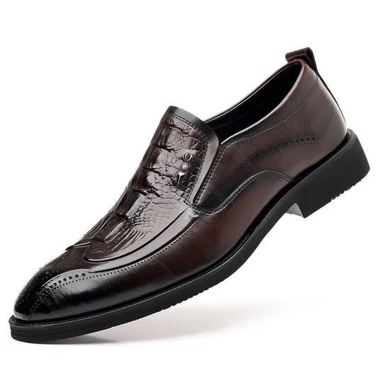 Leather Shoes For Man Genuine Leather Casual Shoes Fashion Business Oxford Shoes High Quality Designer Work Shoes