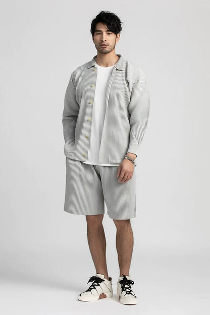 Pleated Shorts For Men Five-point Pants Baggy Casual Sports Shorts Japanese Pleated pants