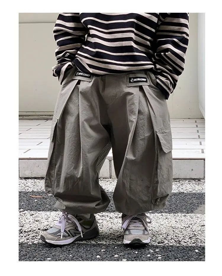 Boys Sets Sweatshirt Pants Two-piece Suits Children's Clothes Spring Autum Korean Fashion Round Neck Pullover Cargo Pants Suits