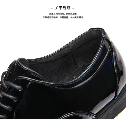 Classic Patent Leather Shoes Men Glossy Leather Shoe Man Formal Business Office Lace Up Wedding Shoes Plus Big Size 38-49