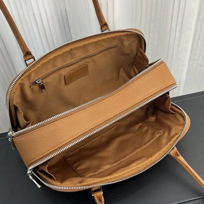 Elegant Versatile Suede Underarm Bags For Women Premium Soft Genuine Leather Shoulder Bag For Office Commute Lady Handbags New