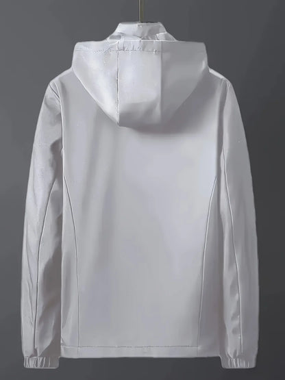 Windproof detachable hooded jacket Korean style trendy loose fashion casual men's jacket