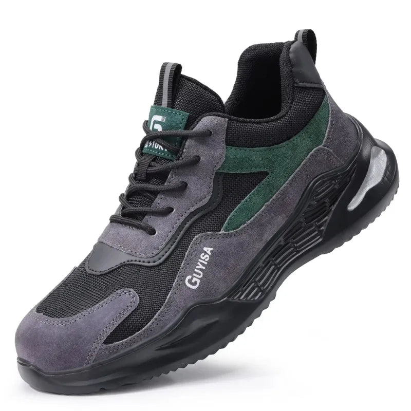 Latest 2024 Fashion Insulation 10KV Men Safety Work Shoes Sneakers Steel Toe Anti Smashing Indestructible Male Footwear