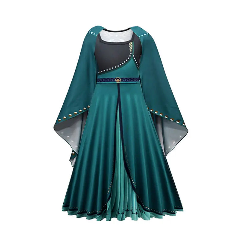 Girls Princess Dress Kids Elsa Anna Snow White Aurora Belle Rapunzel Peach Halloween Costume Children Birthday Party Clothes
