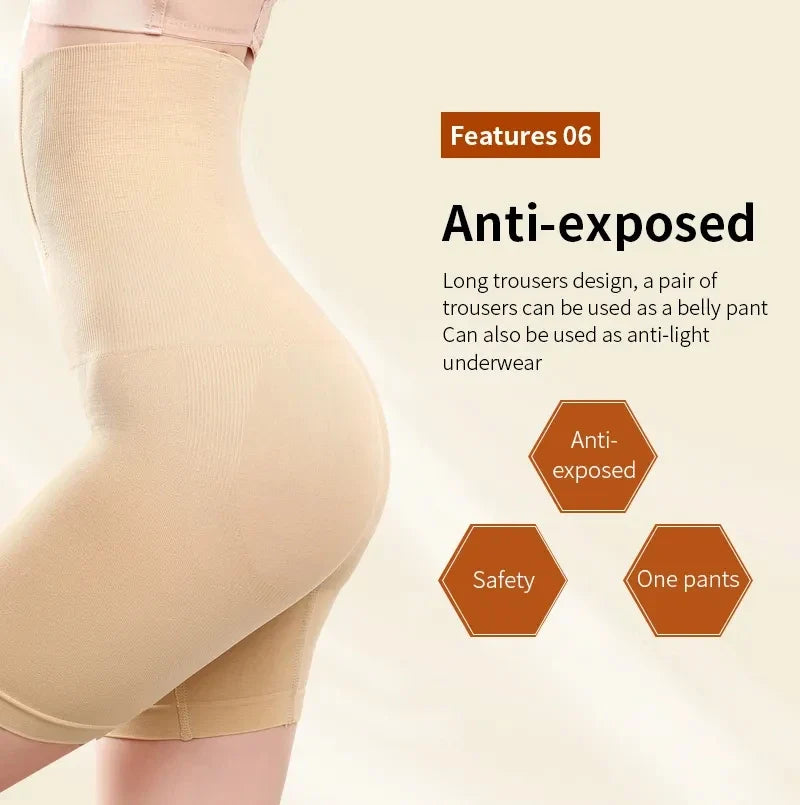 High Waist Trainer Panties Shapewear for Women Tummy Control Hip Butt Lifter Shorts Slimming Sheath Thigh Trimmer Body Shaper