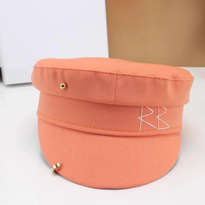 Brand Designer New Winter Embroidery Letter Baker Boy Straw Caps Purple Newsboy Caps Thick Warm Flat Cap Chapeau Homme
