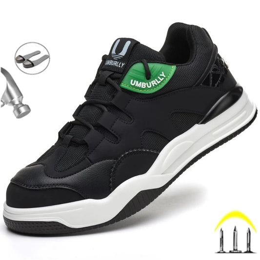 Fashion 2025 New Work Shoes Men Steel Toe Anti Smashing Indestructible Sneakers Splicing Design Comfortable Male Footwear