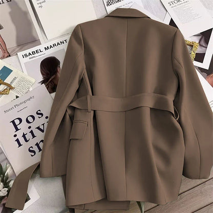New 2026 Women's Blazer Coat Spring Autumn Korean version Self Cultivation Suit Jacket Temperament Versatile Female Suit Top