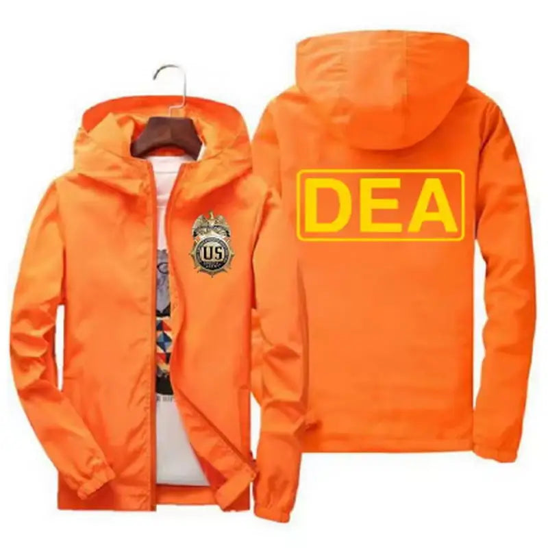DEA High Quality Men's Thin Coat 2024 Spring Autumn Men's Casual Outerwear Printed Jacket Windbreaker Coat