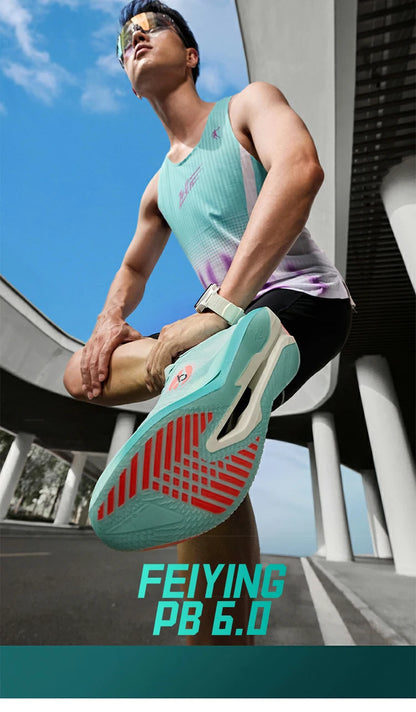 Feiying PB6.0 Men Running Shoes Professional Marathon Full Palm Suspended Carbon Board Racing Race Sneakers QDB023261299