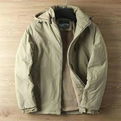 Casual Warm Military Tactical Coat Men Large Size Jacket Autumn Winter Padded Thickened Outdoor Punching Hiking Jacket Men's Top