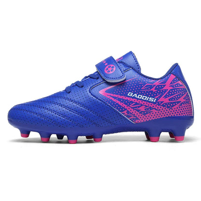 New Children Soccer Shoes Sports Society Field Boy Football Boots Futsal Fast Indoor Sneaker Original Ankle Football Boot Cleats