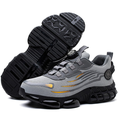 Indestructible Steel Toe Protective Safety Shoes Slip Resistant Abrasion Resistant Work Shoes Men Tough Comfortable Sneaker ﻿