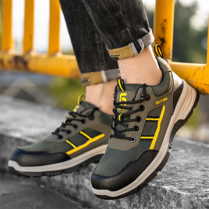 Latest 2024 Fashion Insulation 10KV Men Safety Work Shoes Sneakers Steel Toe Anti Smashing Indestructible Male Footwear