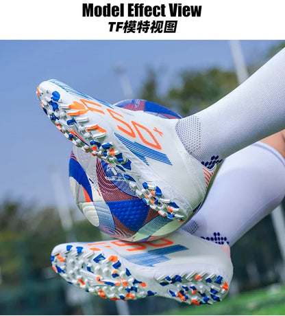 New Men's Soccer Shoes Non Slip Indoor Football Boots Sport Comfortable Grass Cleats Ultralight Fg Turf Futsal Adult Non-Slip