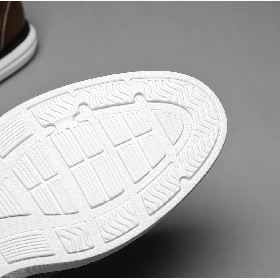 2025 Spring/Summer New Men Shoes Comfy Luxury Brand Men Casual Shoes Lace Up Business Style Dress Shoes BHKH Men Shoes
