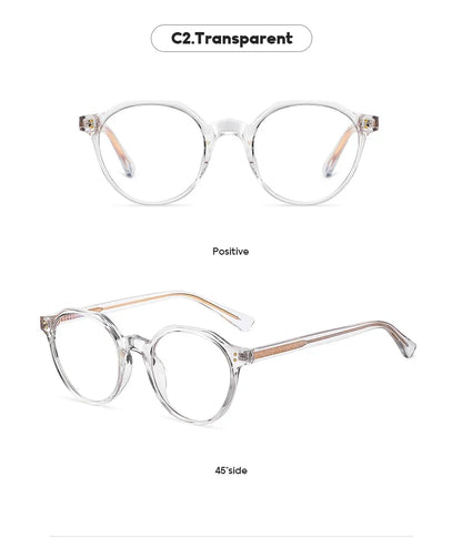 Simple Fashion Geometric Polygonal Personalized Design Blue Light Reading Glasses Customizable Prescription PFD2084